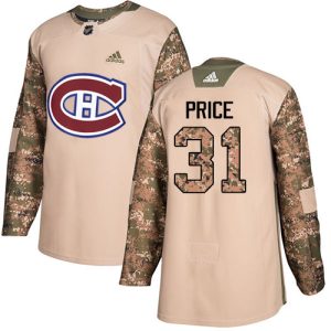 Herren Montreal Canadiens Eishockey Trikot Carey Price #31 Authentic Camo Veterans Day Practice